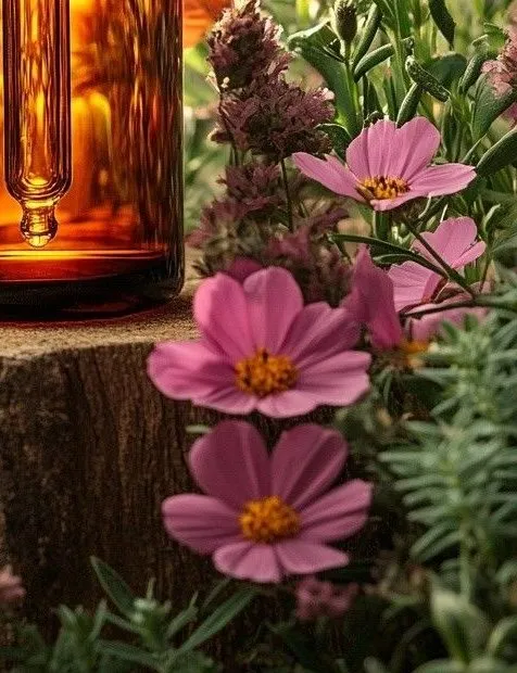 Flores silvestres rosas